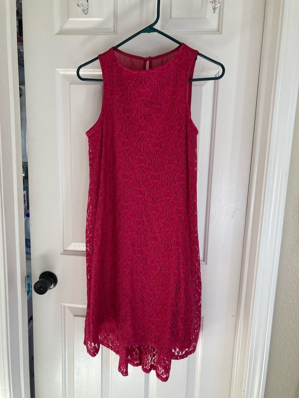 Apt. 9 Sleeveless Lace Mini Dress in Deep Pink